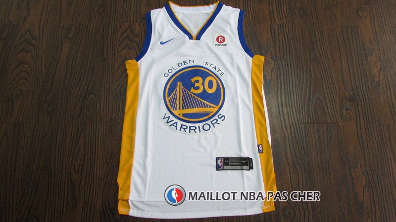 Maillot Enfant Golden State Warriors Curry 2017-18 30 Blanc